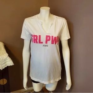 ISO white Victoria’s Secret PINK “Grl Pwr” T-shirt. Size Medium or Large $20-$25